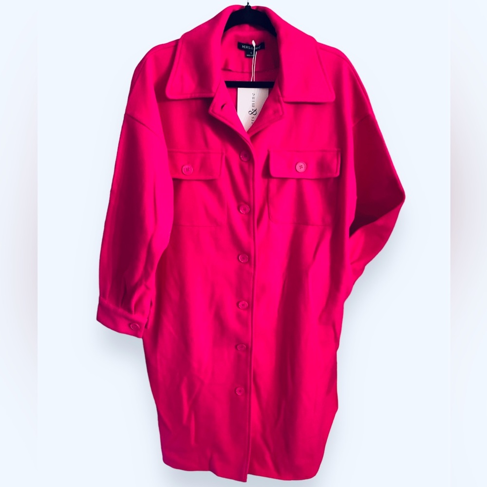 *NEW* Hot Pink Midi Jacket Size Small